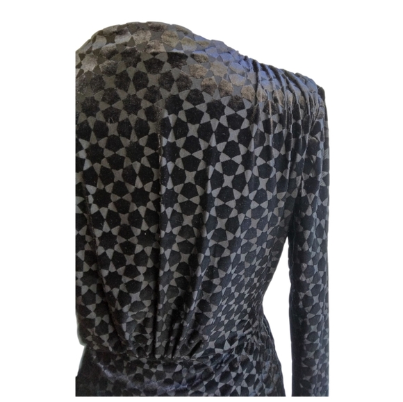 Bailey 44 Agnes Faux Wrap style Mini Dress Black Size Small - Picture 8 of 9